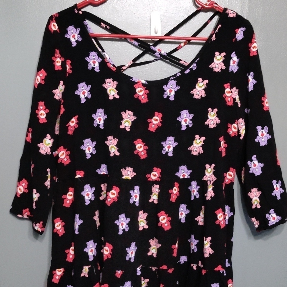 Iron Fist Care Bears Dress Kawaii Rare Hard To Find Black sz med